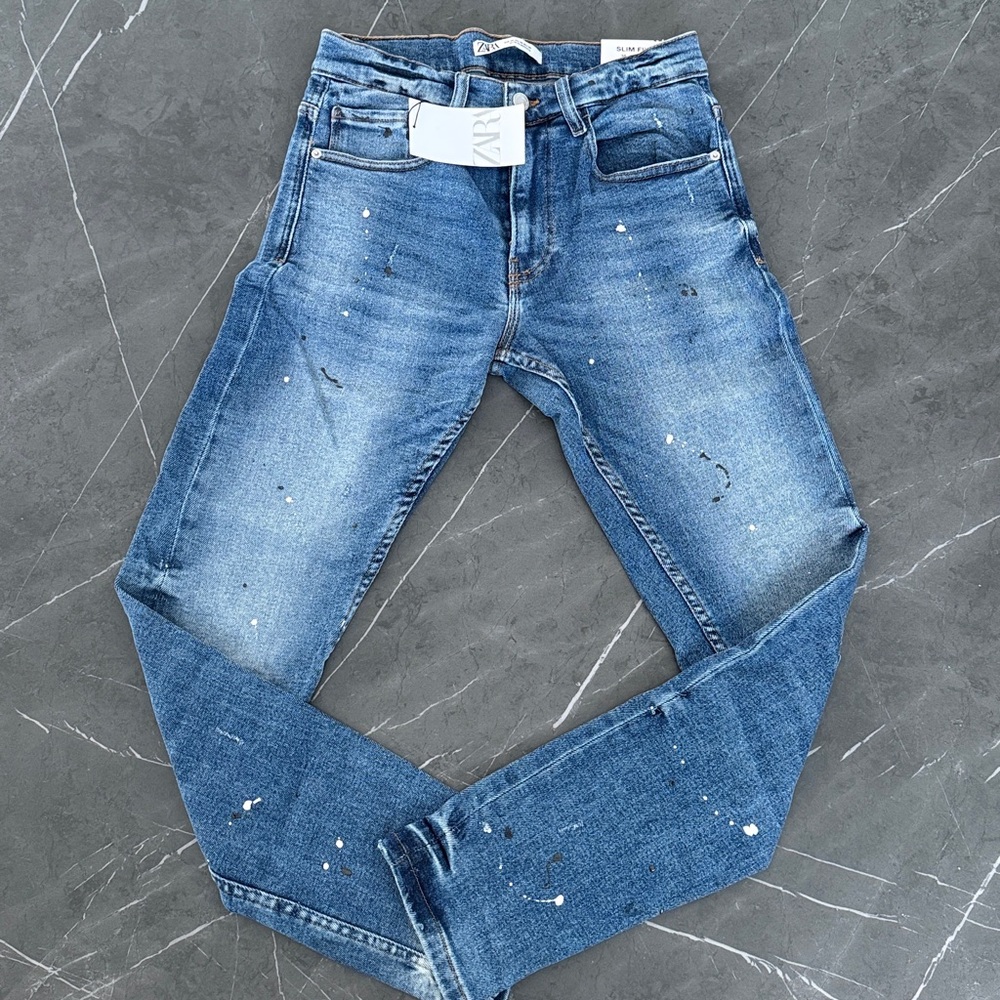 Zara Men's Dark Blue Slim Jeans sz 30